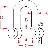 Stainless Steel Round Pin Chain Shackle